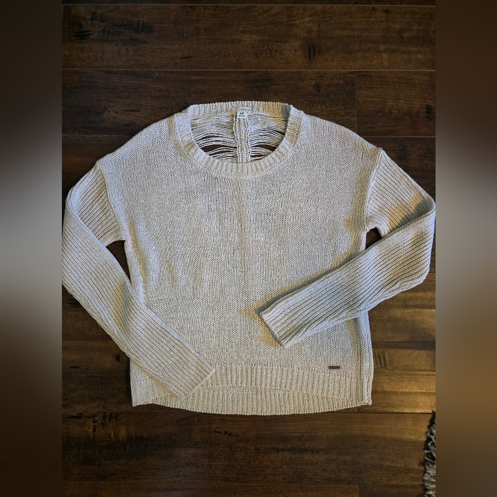 BOGO Garage Distressed/Open Back Sweater